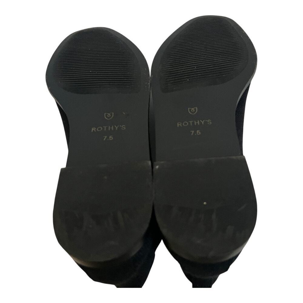 Rothy’s Merino Ankle Boots In Onyx Size 7.5 - Picture 12 of 13